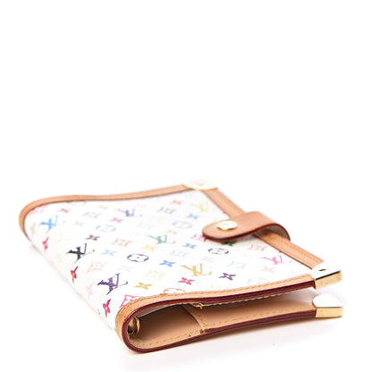Louis Vuitton Monogram Multicolor Small Ring Agenda Cover White 4 of 8