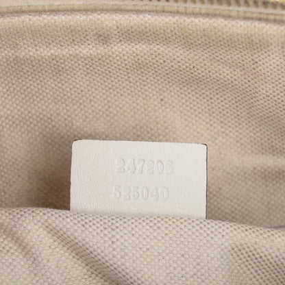 Gucci Calfskin Vintage Web Medium Boston Off White 6 of 7