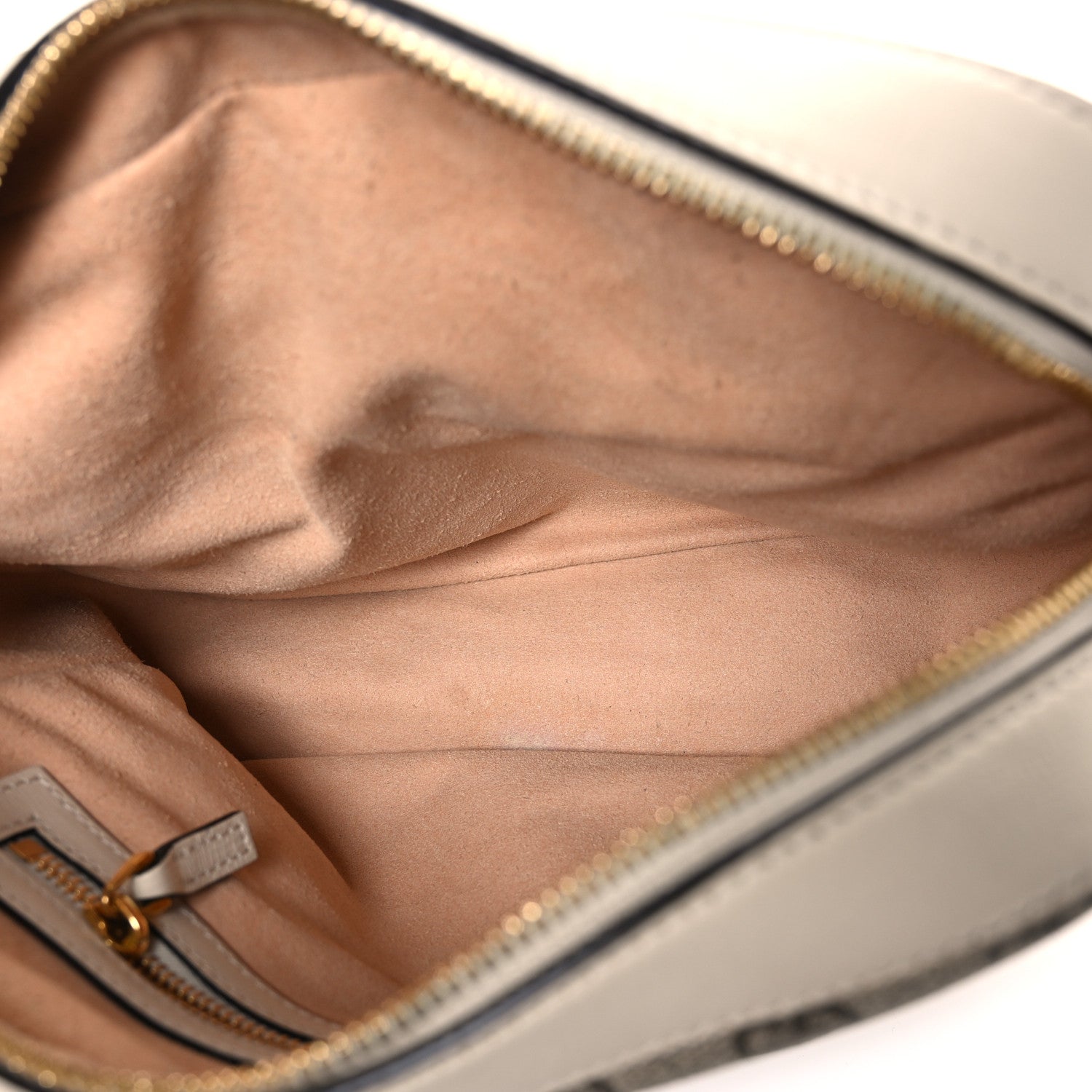 Gucci GG Supreme Monogram Small Horsebit 1955 Shoulder Bag Beige Mystic White 5 of 10