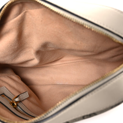Gucci GG Supreme Monogram Small Horsebit 1955 Shoulder Bag Beige Mystic White 5 of 10