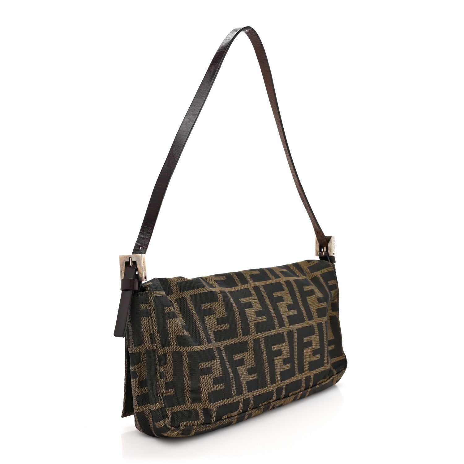 Fendi Zucca Baguette Shoulder Bag Tobacco 3 of 10