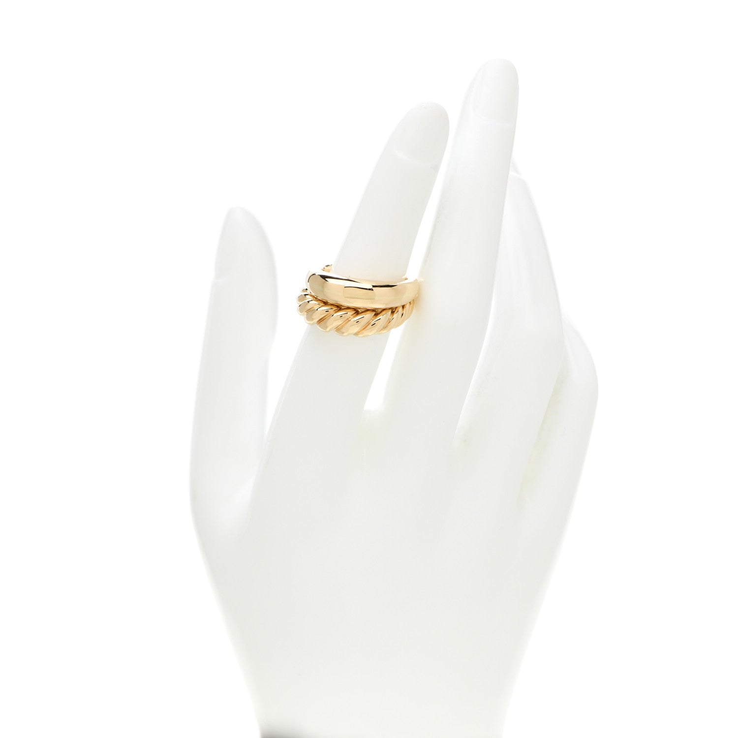 David Yurman 18K Yellow Gold Pure Form Stack Rings 52 6 2 of 5