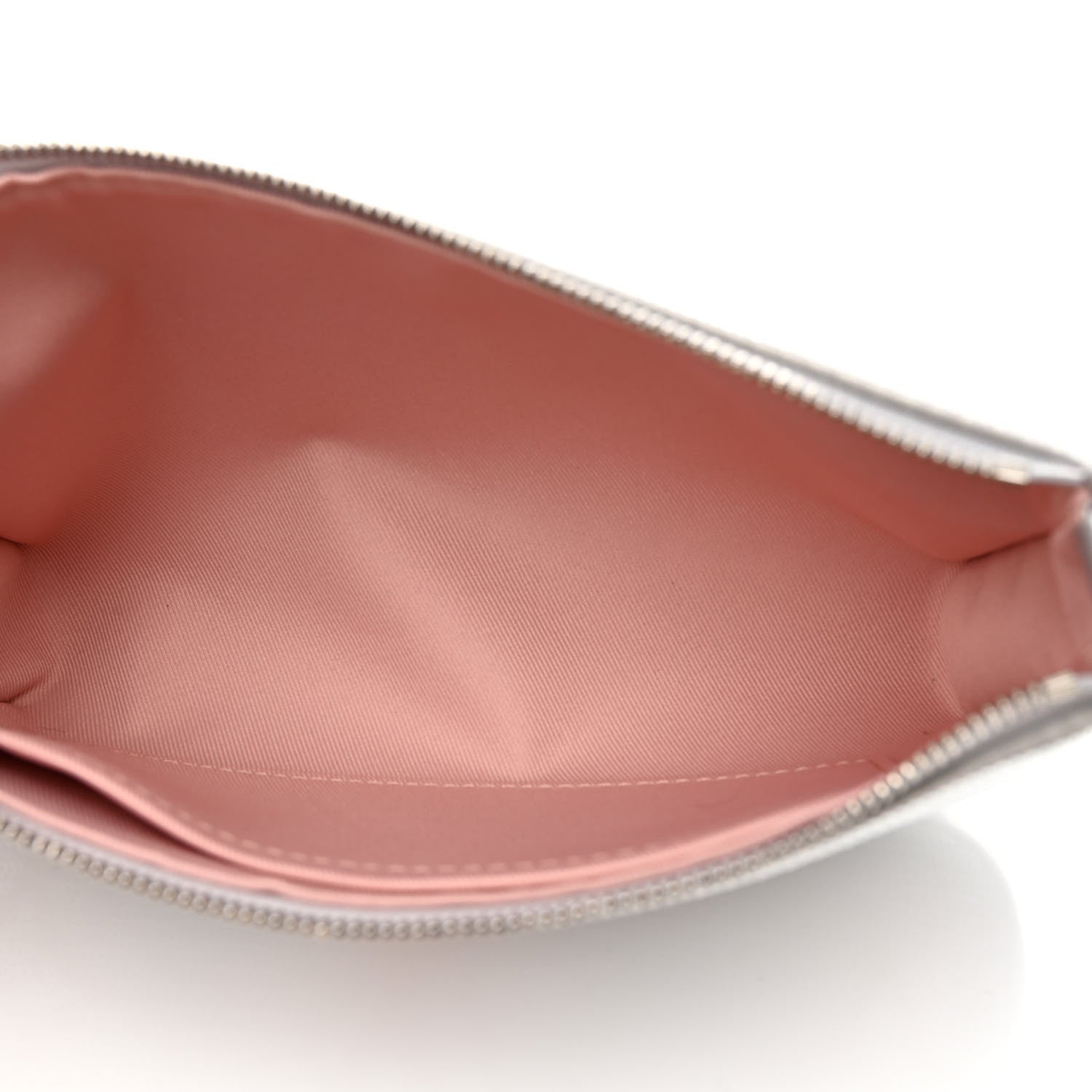 Louis Vuitton Satin Sequin Monogram Giant Pochette Accessories Silver Pink 5 of 9