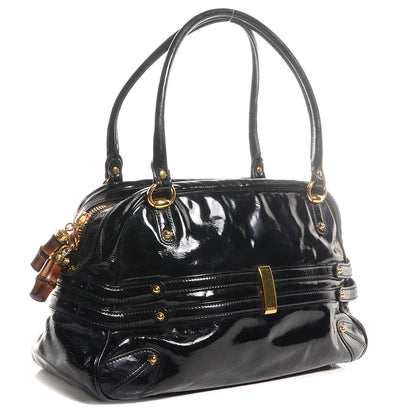 Gucci Patent Large Wave Boston Black 3 of 7