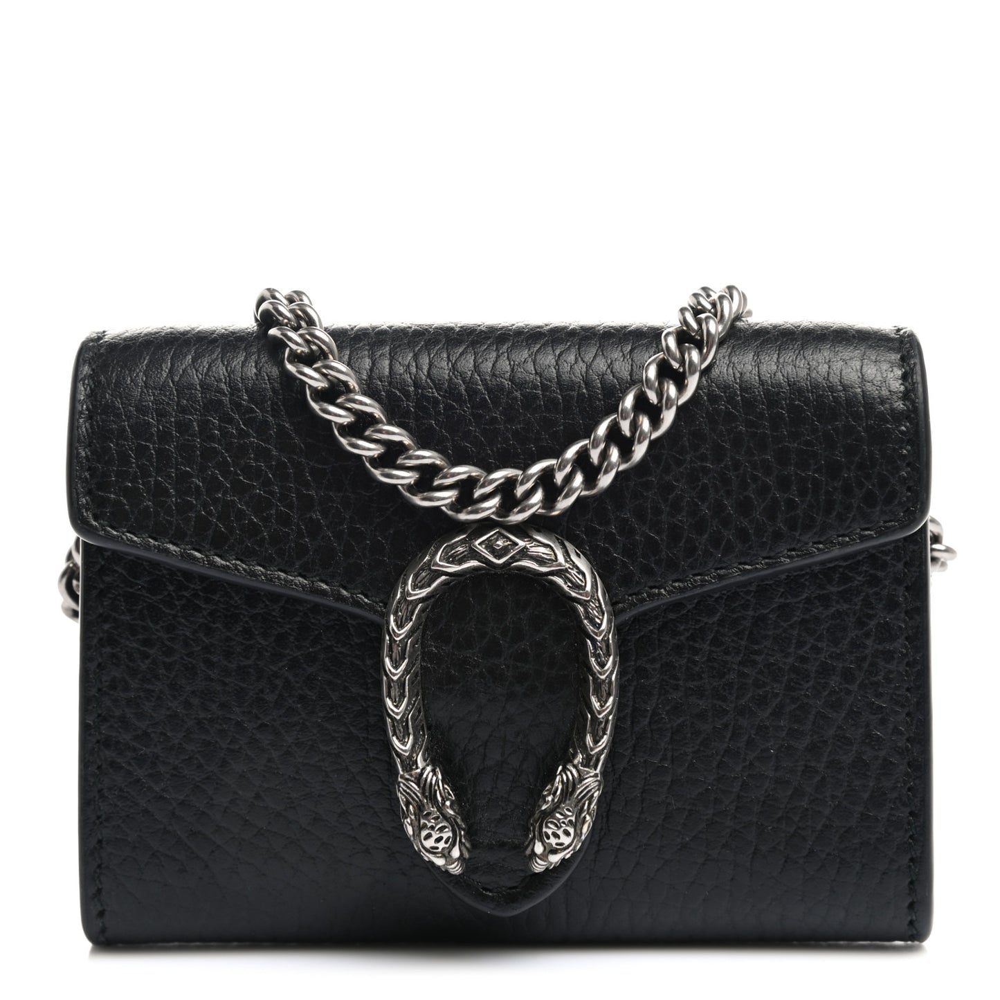 Calfskin Dionysus Coin Purse Black