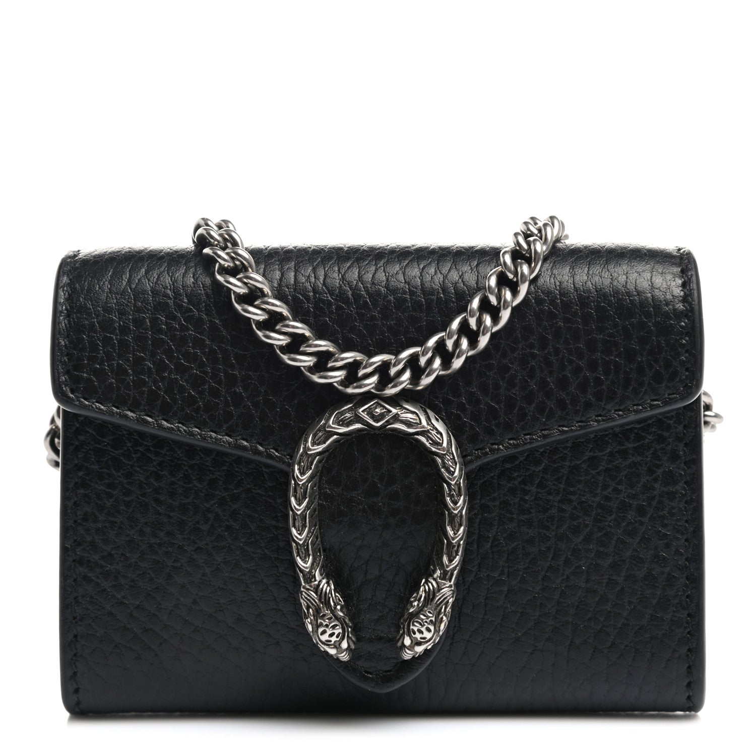 Gucci Calfskin Dionysus Coin Purse Black 1 of 7