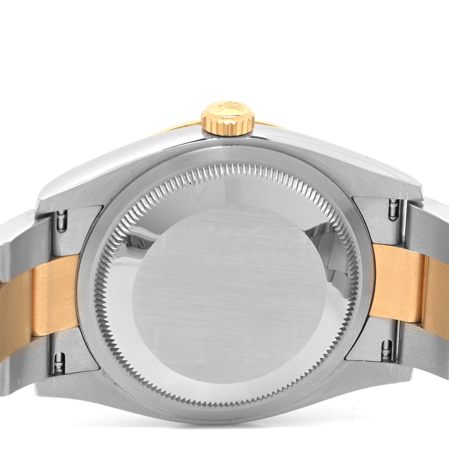 Rolex Stainless Steel 18K Yellow Gold Diamond 36mm Oyster Perpetual Datejust Watch Black 126233 4 of 4