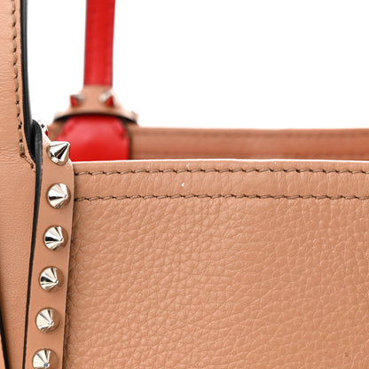 Christian Louboutin Calfskin Empire Spikes Small East West Cabata Tote Nude 12 of 15