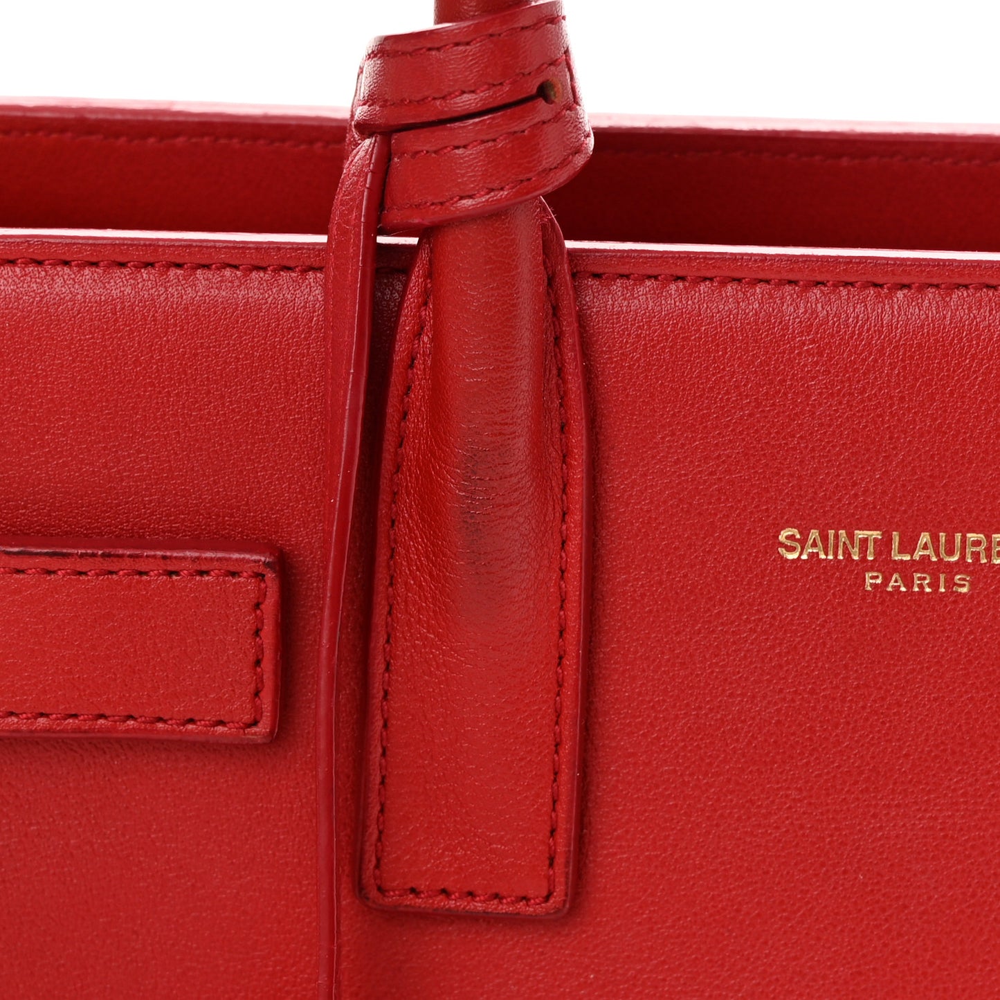 Calfskin Nano Sac De Jour Lipstick Red