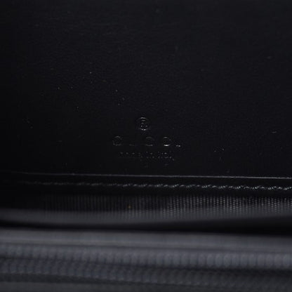 Gucci Apollo Calfskin GG Dadini Embroidered Zip Around Wallet Black 6 of 8