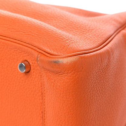 Hermes Taurillon Clemence Lindy 34 Orange 11 of 14