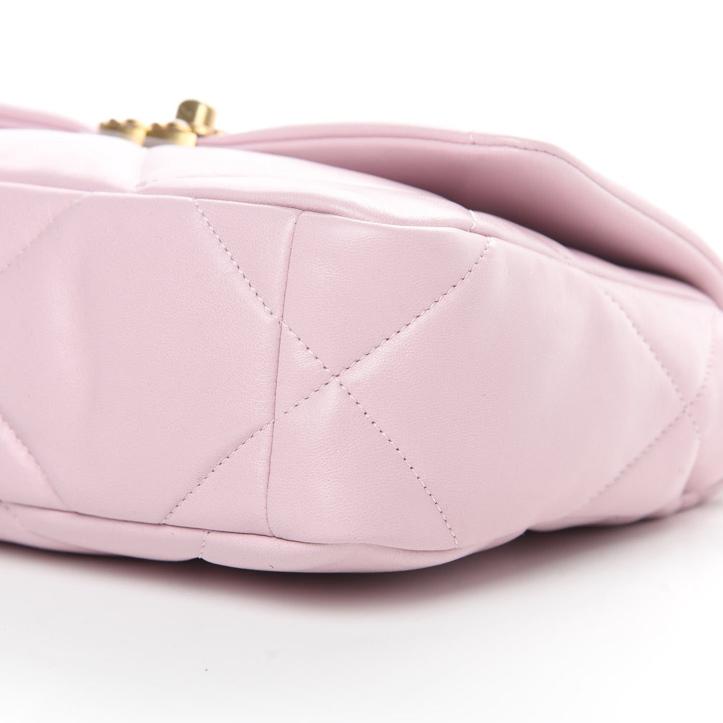 Lambskin Quilted Medium 19 Flap Light Pink