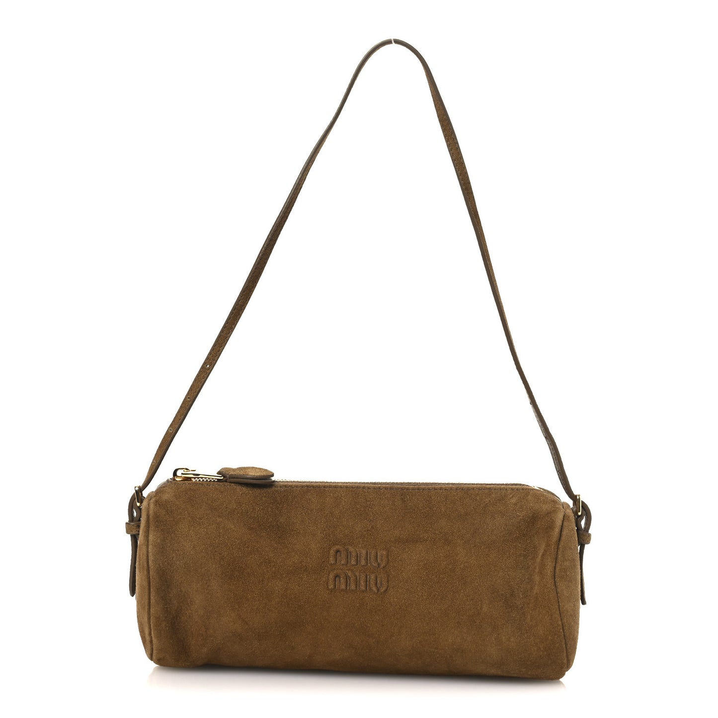 Suede Pouch Olive Green