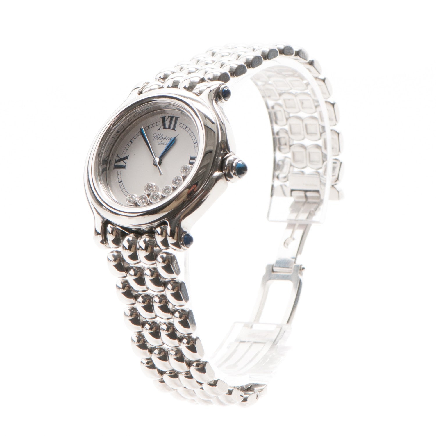 Chopard Stainless Steel 7 Diamond 32mm Happy Sport Quartz Watch 4 of 9