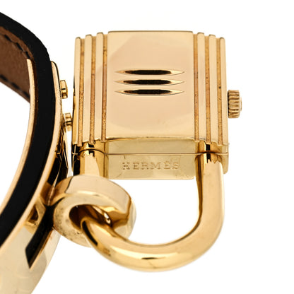 Hermes Stainless Steel Epsom 20mm Kelly Cadena Quartz Watch Noir 4 of 6