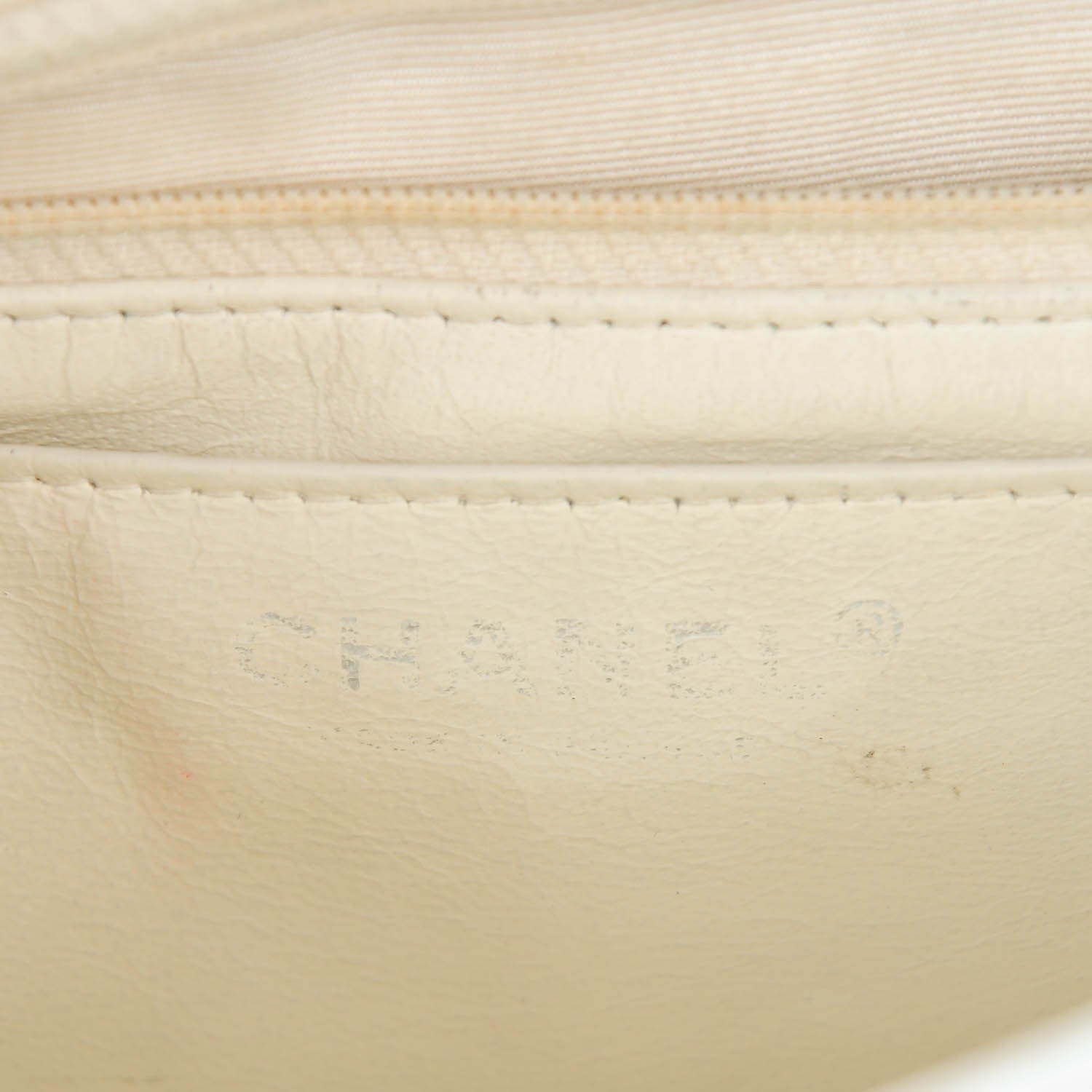 Chanel Lambskin Perforated Jumbo Single Flap White 2 of 11