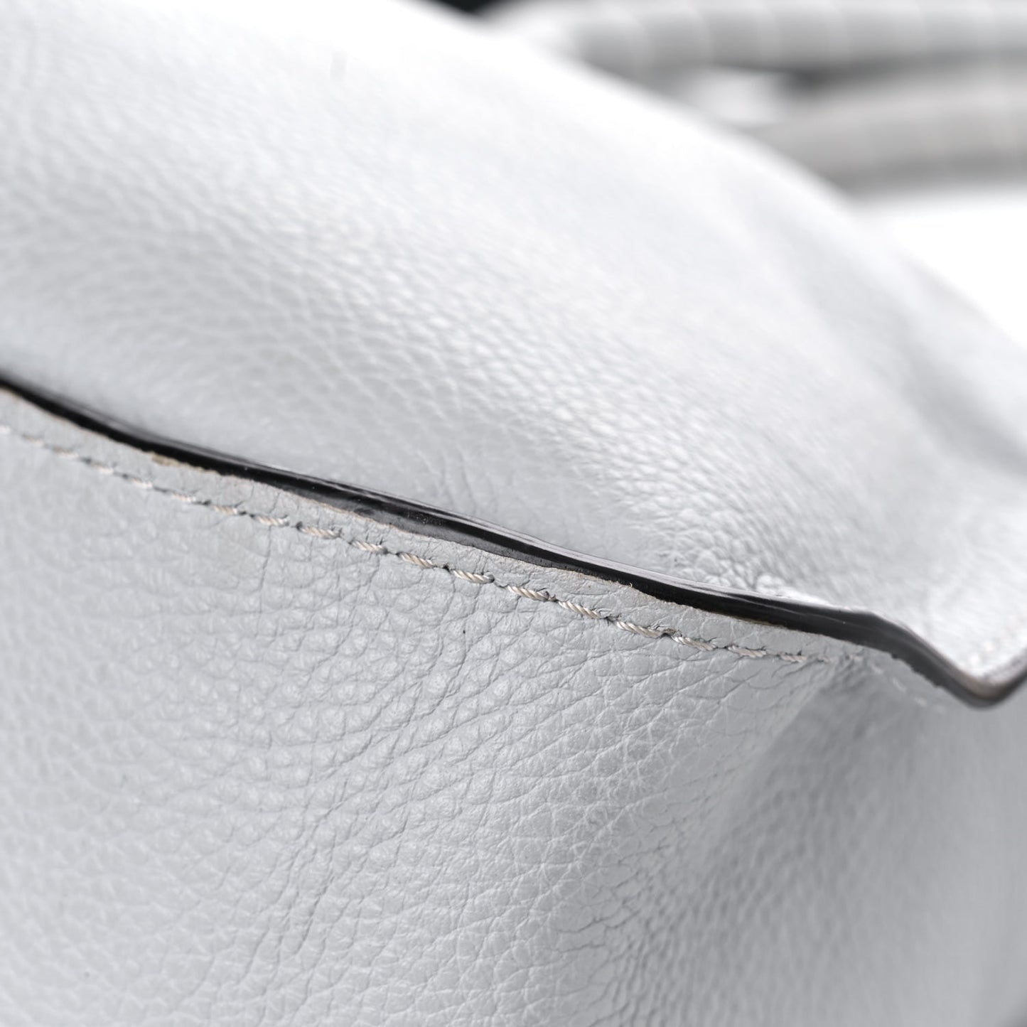 Calfskin Small Marcie Satchel Airy Grey