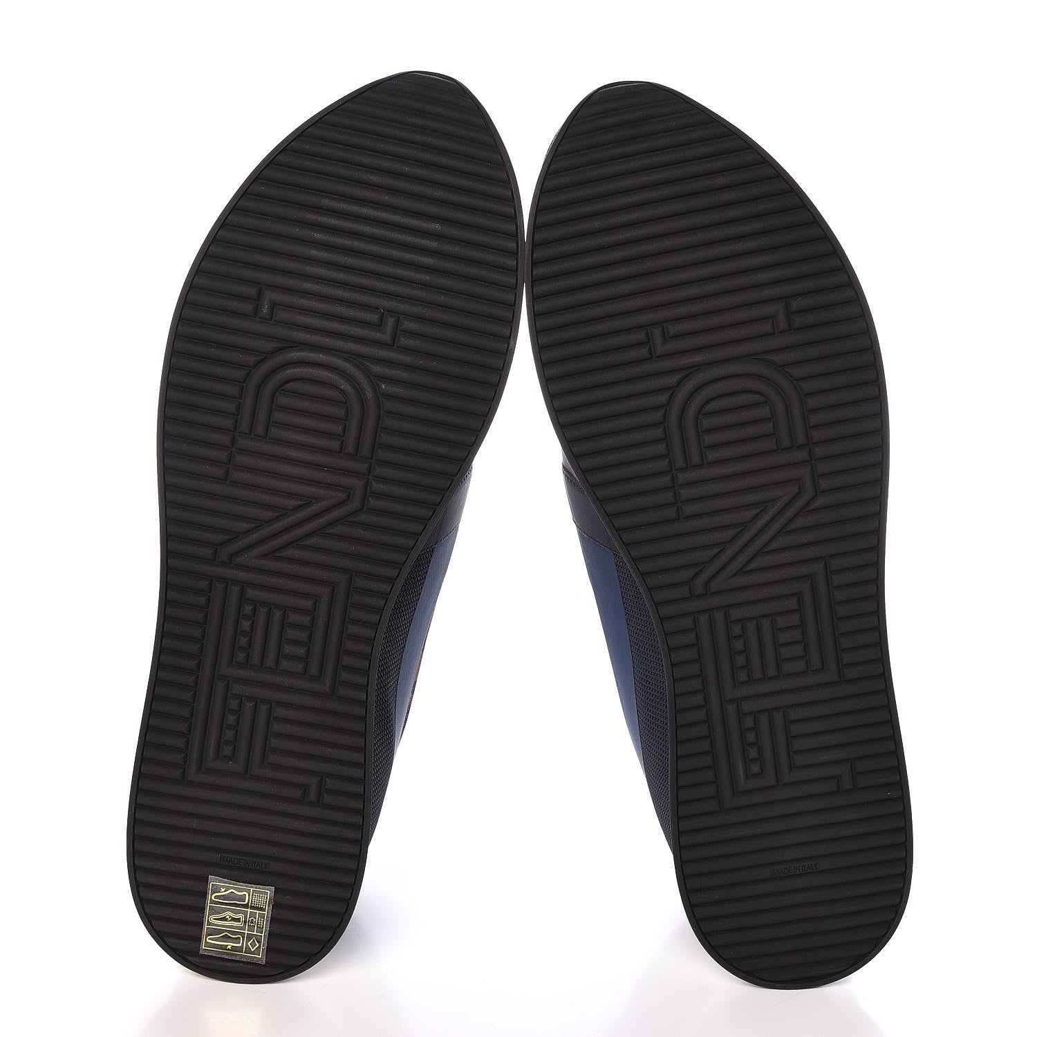 Fendi Technical Mesh Tulle Slip On Sneaker 40 Blue Tobacco 5 of 9