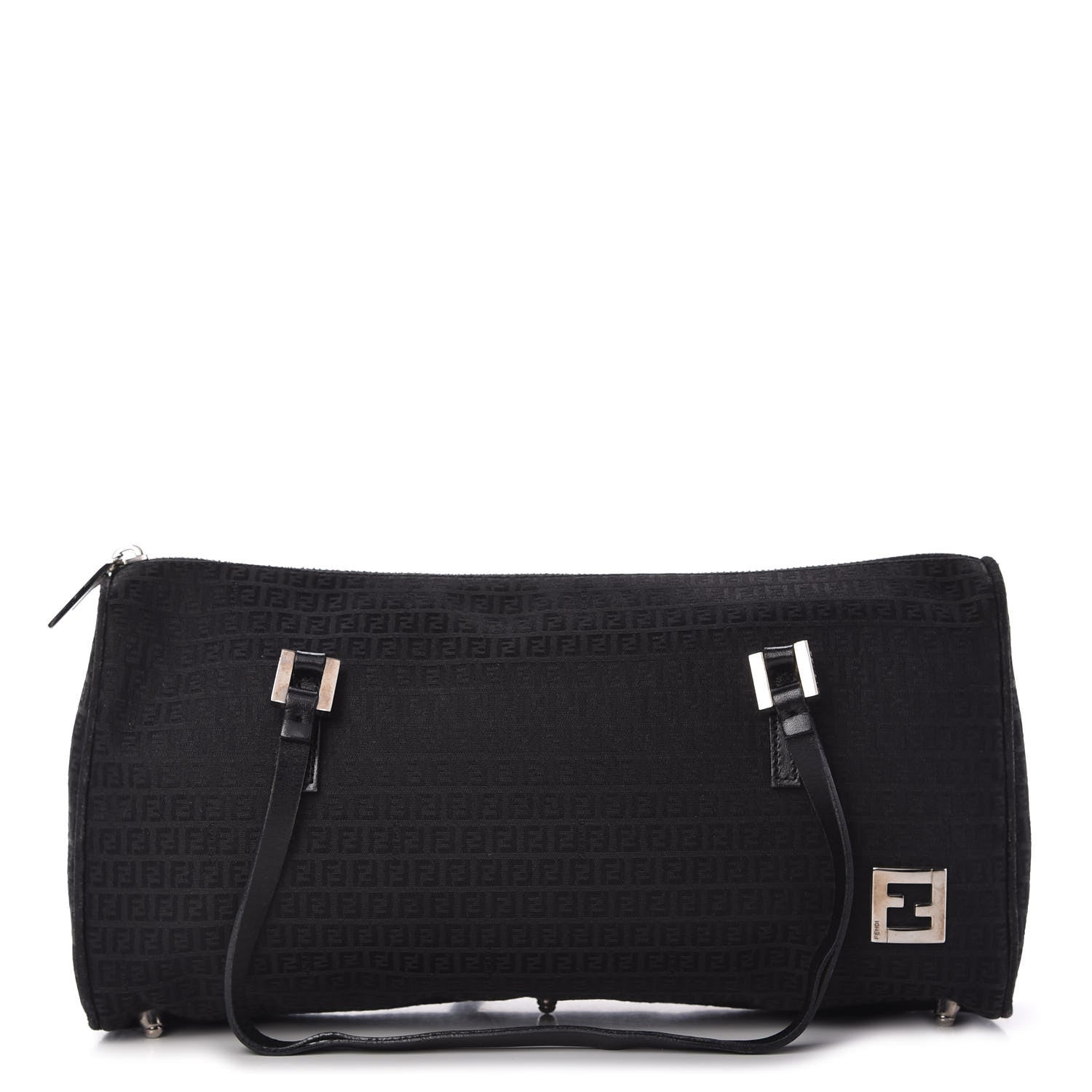 Fendi Zucchino Shoulder Bag Black 1 of 10