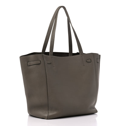Celine Soft Grained Calfskin Small Belt Cabas Phantom Taupe 3 of 11