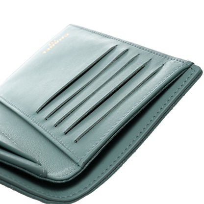 Chanel Caviar Quilted Medium Flap Wallet Light Blue 10 of 11