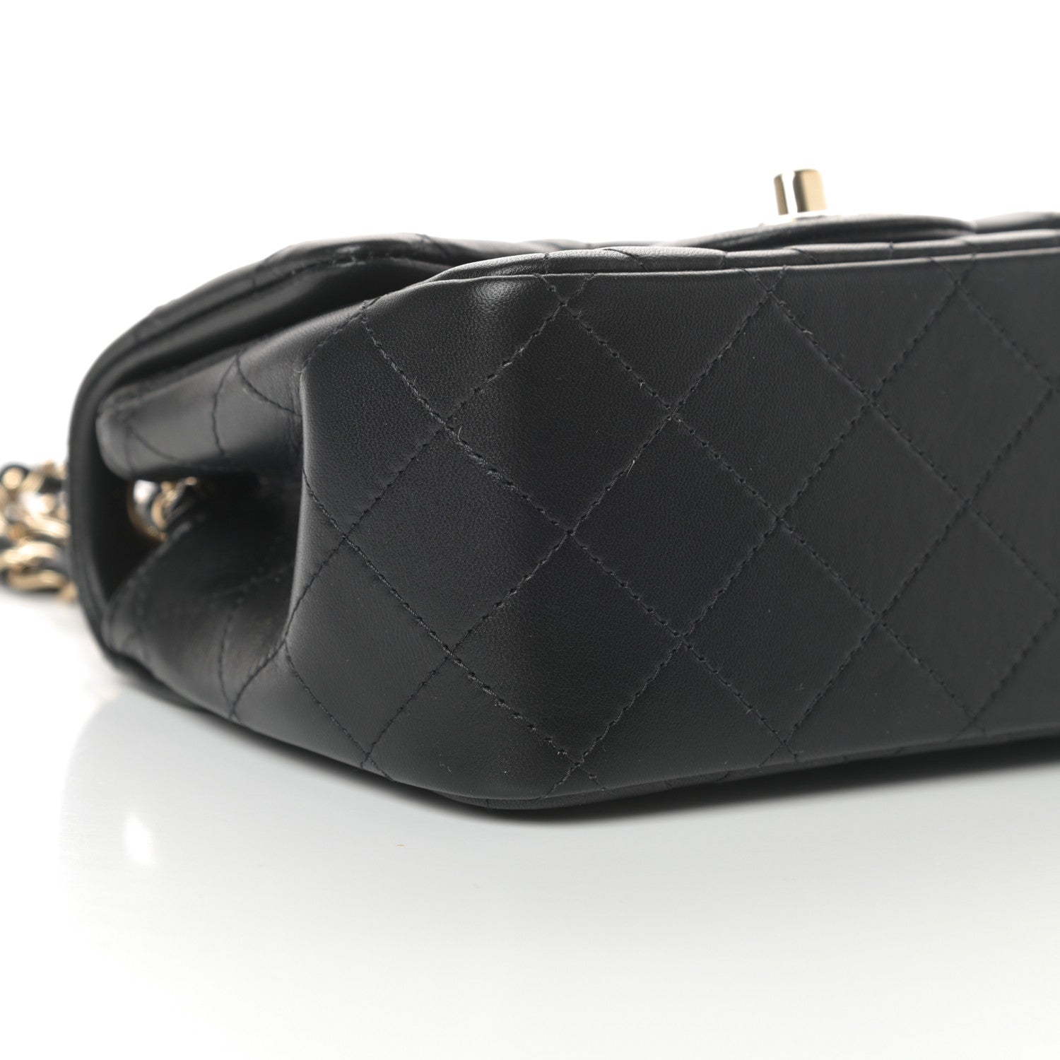 Chanel Lambskin Quilted Mini Square Flap Black 9 of 13