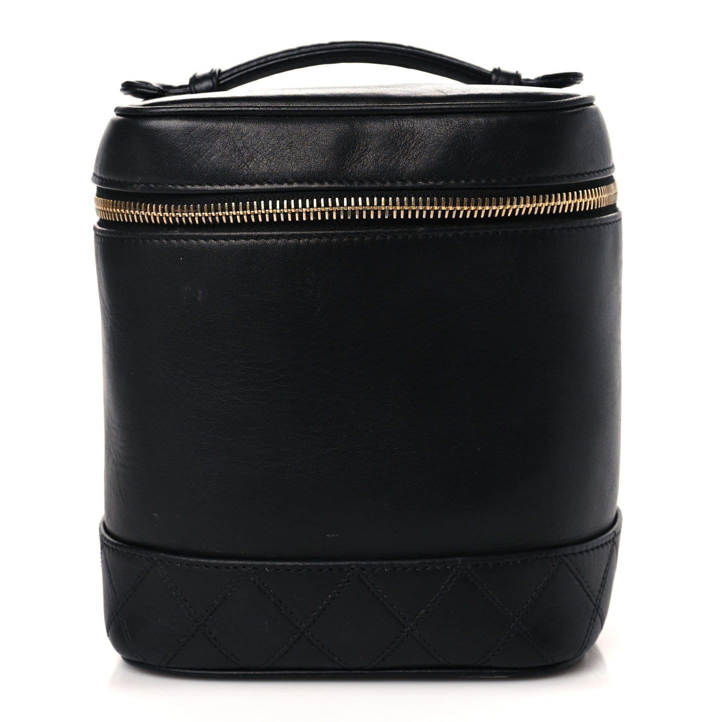 Lambskin Vanity Cosmetic Bag Black