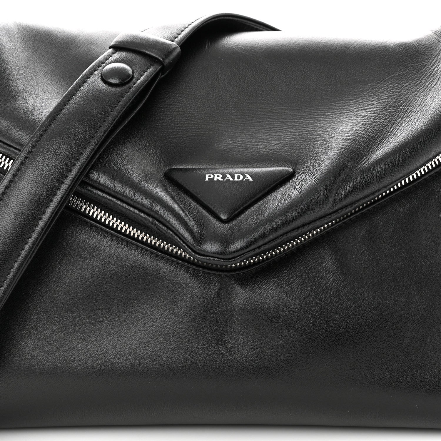 Prada Nappa Padded Signaux Bag Black 8 of 11