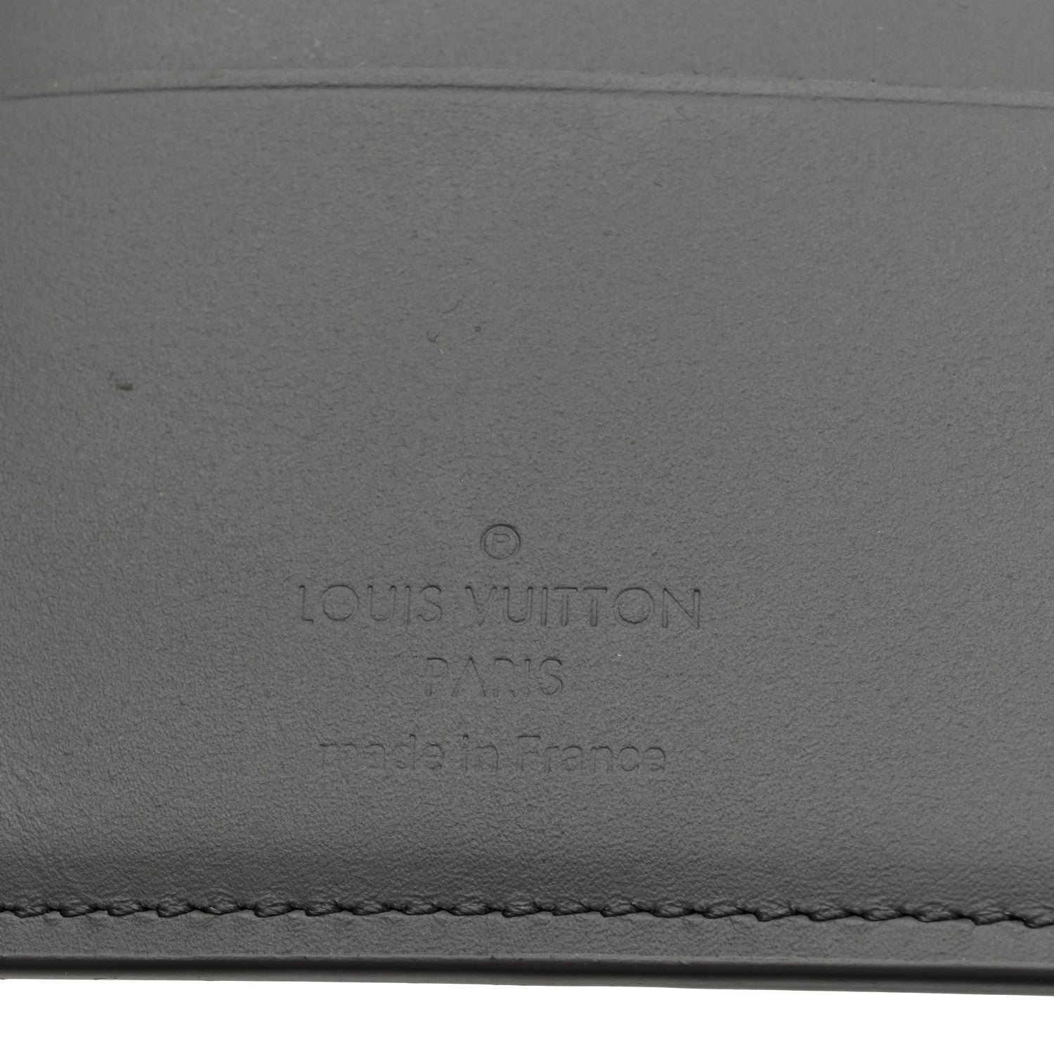 Louis Vuitton Calfskin Monogram Shadow Multiple Wallet Anthracite Gray 6 of 7