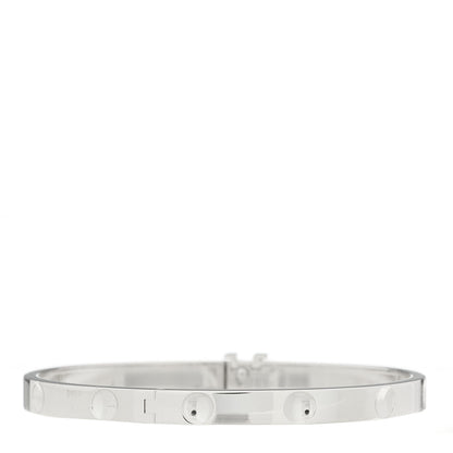 Louis Vuitton 18K White Gold Empreinte Bangle Bracelet 2 of 4