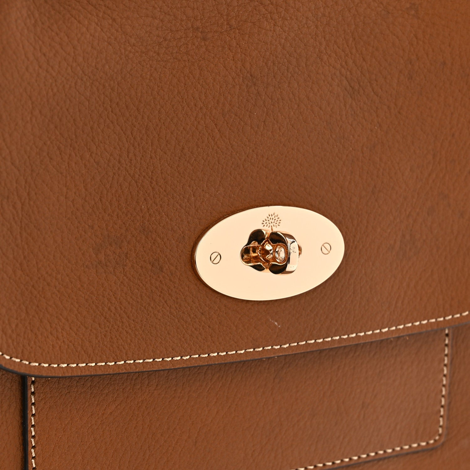 Mulberry Natural Grain Calfskin Antony Messenger Crossbody Oak 10 of 10