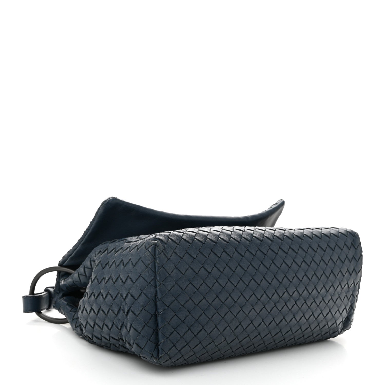 Bottega Veneta Nappa Intrecciato Flap Shoulder Bag Blue 4 of 11