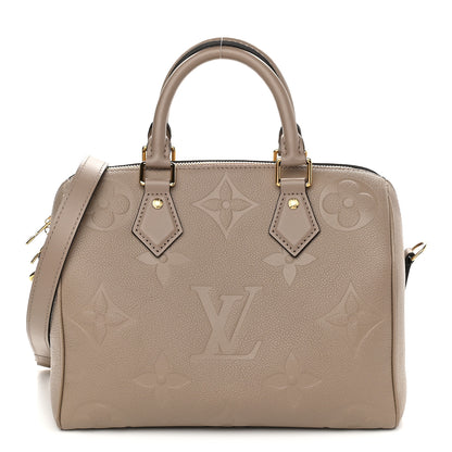Louis Vuitton Empreinte Monogram Giant Speedy Bandouliere 25 Tourterelle 1 of 9