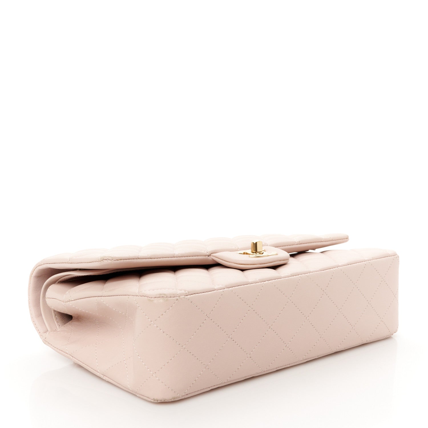 Chanel Lambskin Quilted Medium Double Flap Light Pink 4 of 12