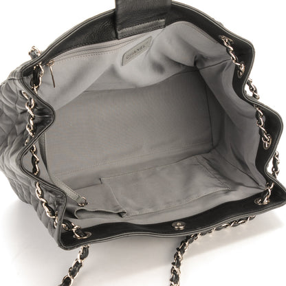 Chanel Calfskin Coco Bengal Open Accordion Tote Black 5 of 7
