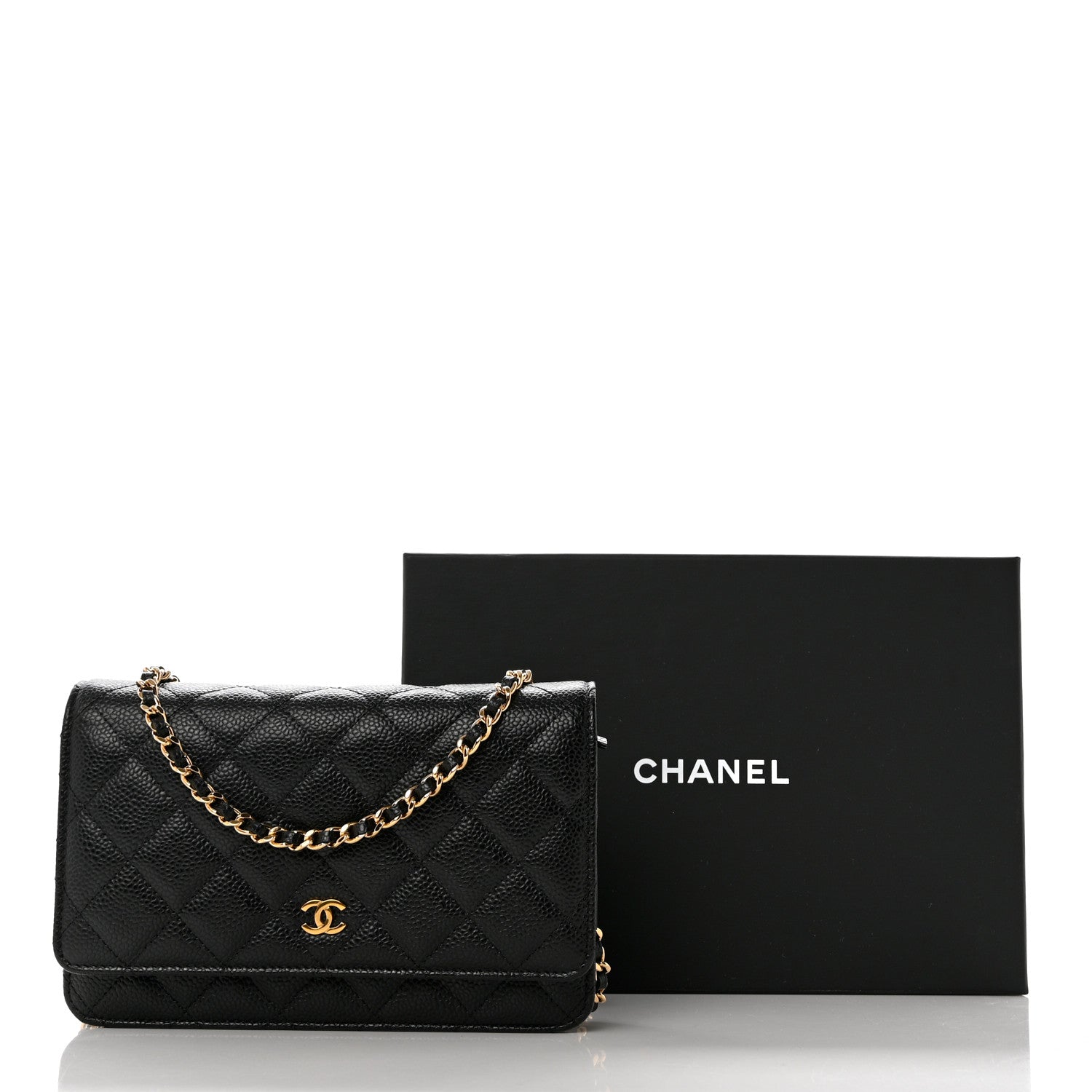 Chanel Caviar Quilted Wallet on Chain WOC Black 11 of 11