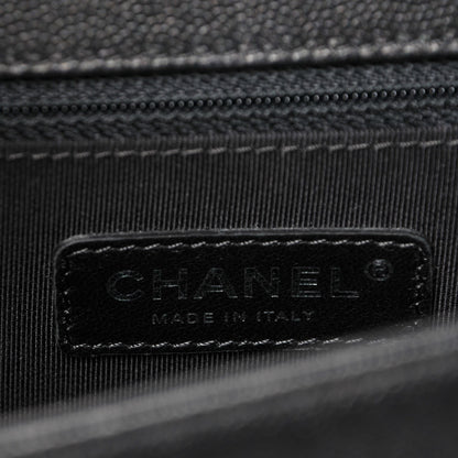 Chanel Caviar Quilted New Medium Boy Flap So Black 6 of 9