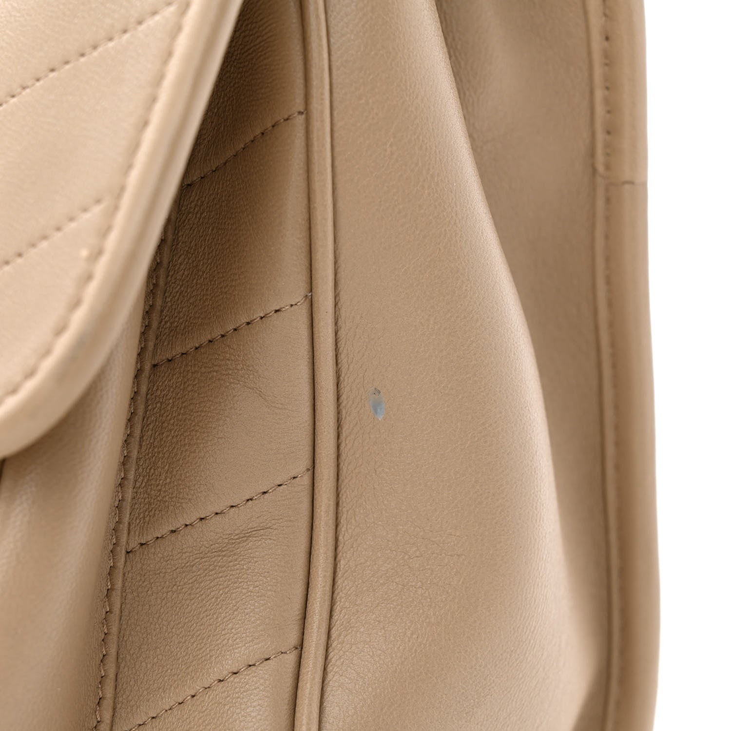 Saint Laurent Lambskin Matelasse Monogram Medium Niki Chain Satchel Dark Beige 11 of 11