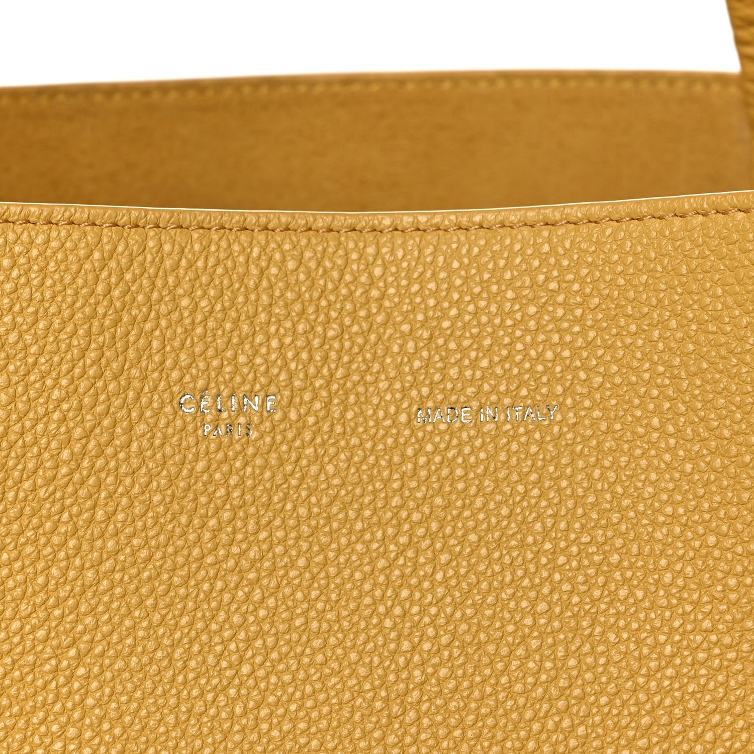 Celine Soft Grained Calfskin Small Belt Cabas Sunflower 10 of 11