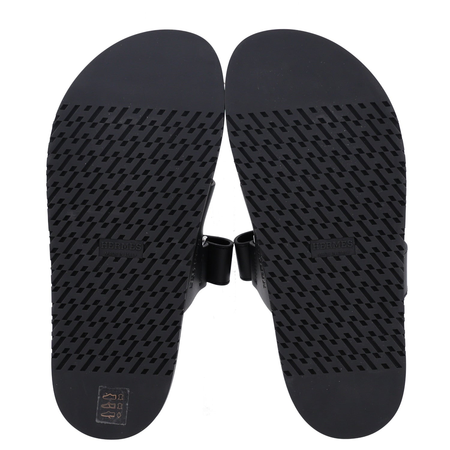 Hermes Calfskin Womens Chypre Sandals 38 Black 4 of 8