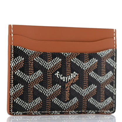 Goyard Goyardine Saint Sulpice Card Holder Black Gold 3 of 6
