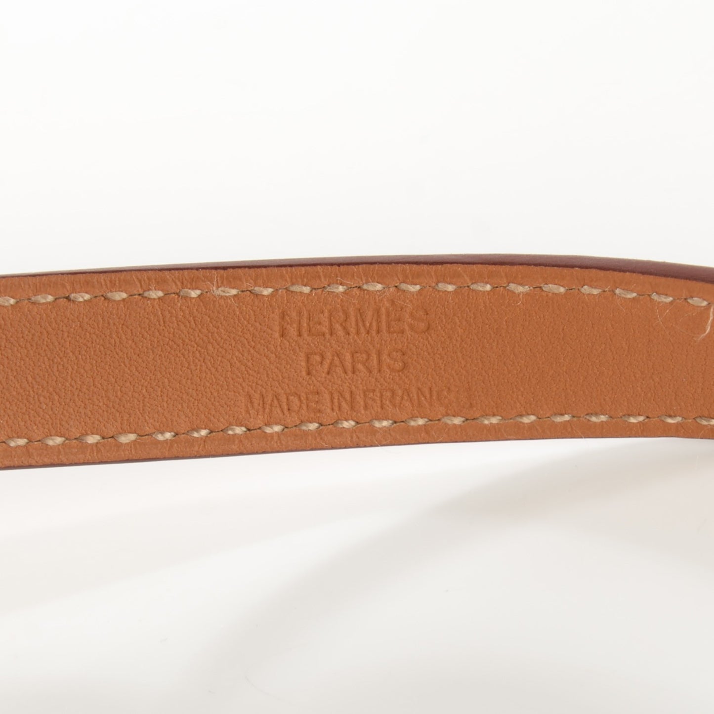 Barenia Kelly Double Tour Bracelet M Fauve