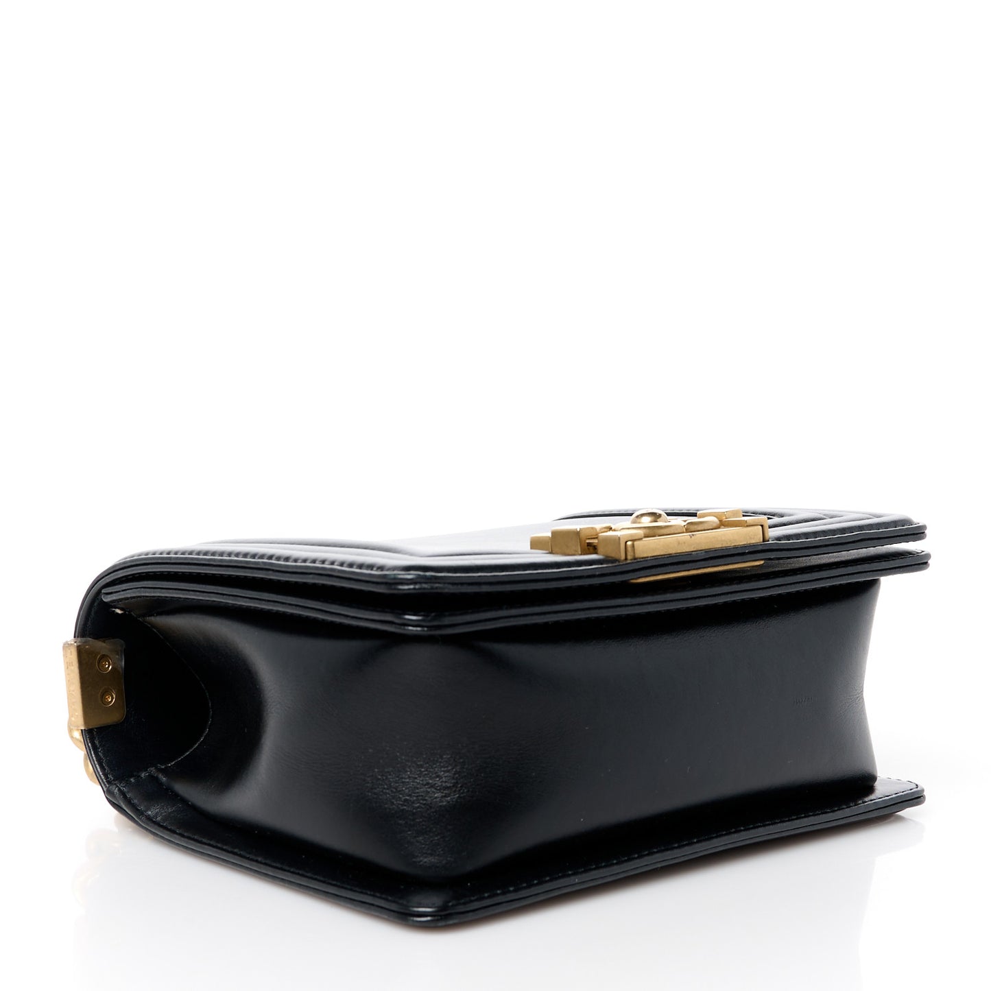 Calfskin Mini Boy Flap Black