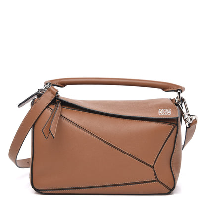 Loewe Calfskin Small Puzzle Bag Tan 1 of 9