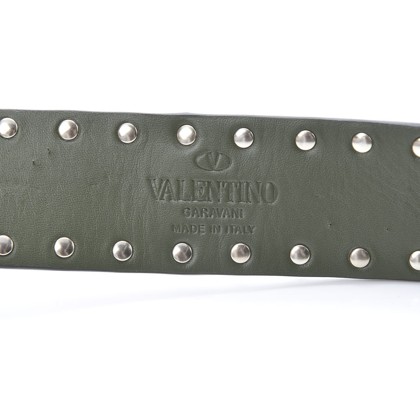 Lambskin Rockstud Spike Shoulder Strap Oasis