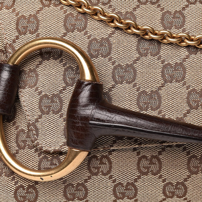 Gucci Monogram Horsebit Clutch Dark Brown 11 of 11