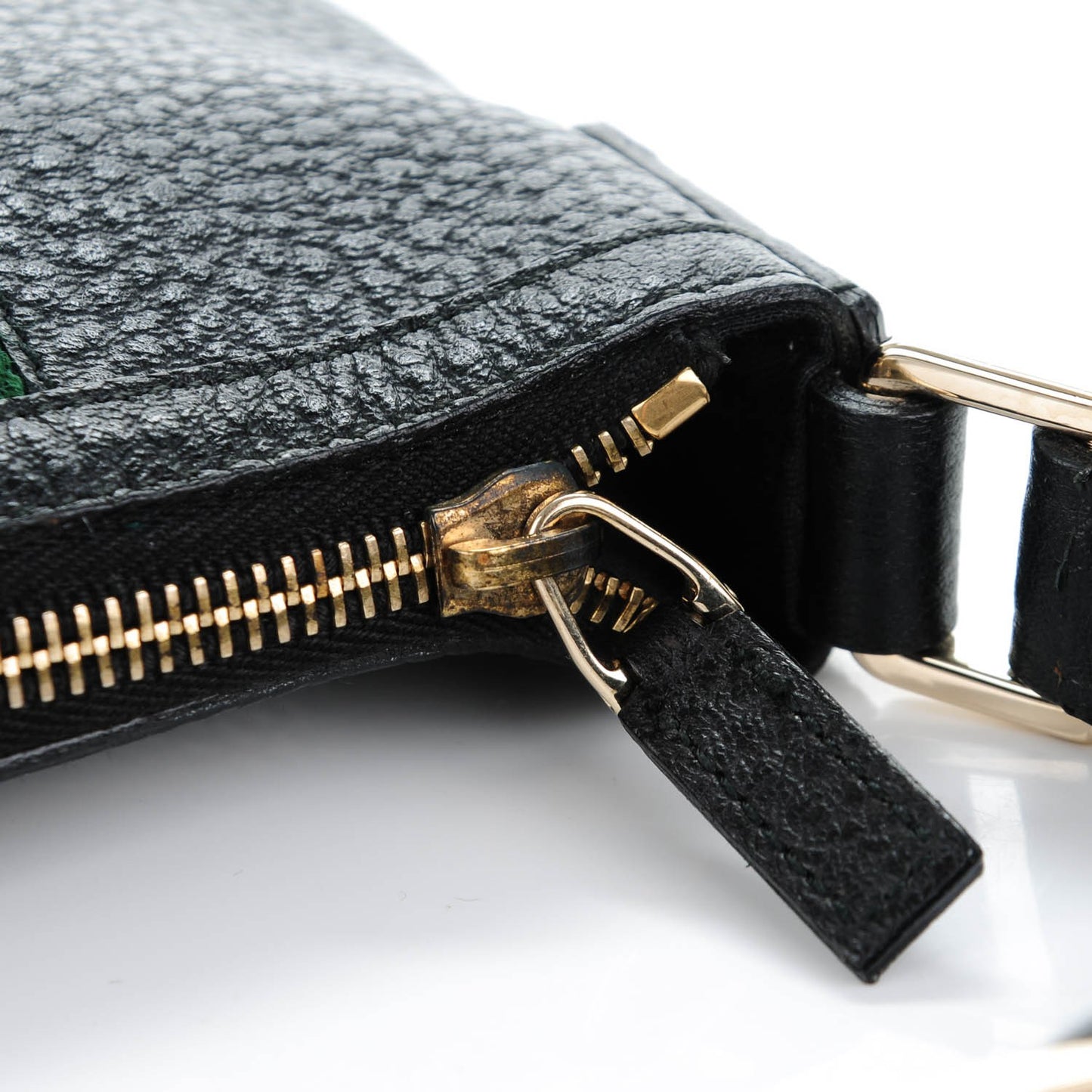 Calfskin Web Small Blondie Hobo Black