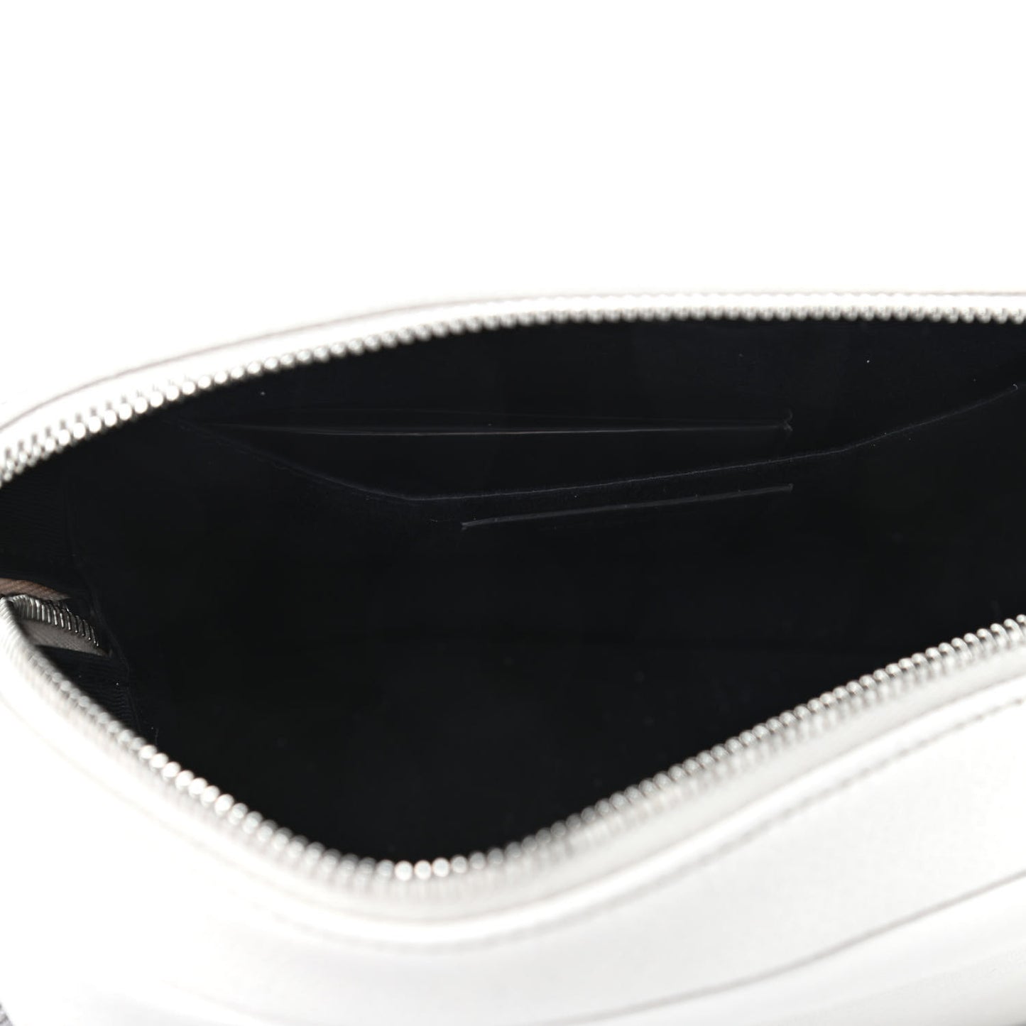 Lambskin Monogram Small Lou Camera Bag White