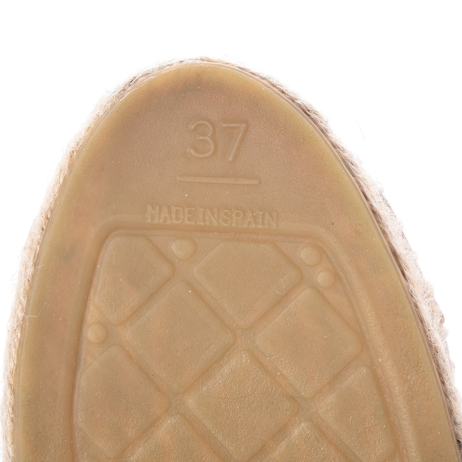 Chanel Patent CC Espadrilles 37 Beige 7 of 10