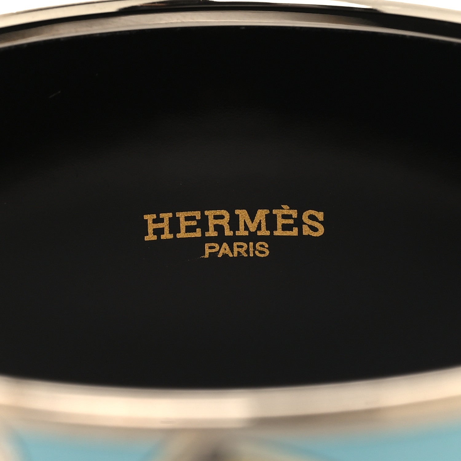 Hermes Enamel Printed Extra Wide Concours d'Etrier Bracelet 65 4 of 5